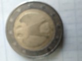 moneda 2euro an 2002 germania revers acvila cu inscripție lateral