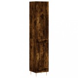 Cumpara ieftin Dulap inalt, stejar fumuriu, 34,5x34x180 cm, lemn prelucrat