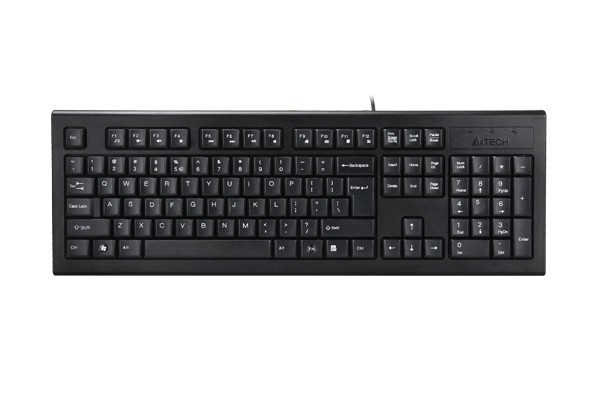 TASTATURA A4TECH, &quot;KR85&quot;, cu fir, 104 taste format standard, USB, negru, &quot;KR-85-USB&quot; (timbru verde 0.8 lei)