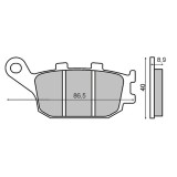 Placute Frana Spate Honda Jazz 250 MX_NEW 225100470RM