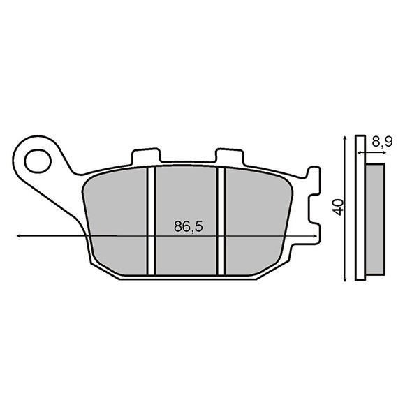 Placute frana spate Honda Jazz 250 Cod Produs: MX_NEW 225100470RM