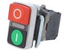 SCHNEIDER ELECTRIC Comutator Dublu 22mm cu LED Roșu/Verde XB4 IP66