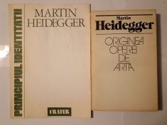 Martin Heidegger - Originea operei de arta (1982) + Principiul identita?ii (1991) foto
