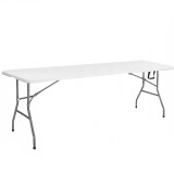 Masa dreptunghiulara pliabila multifunctionala, 240x75x74 cm, alba Household NewTrend