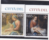 VATICAN-ROMANIA,CRACIUN SERIE COMPLETA 2010 MNH., Religie, Nestampilat