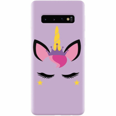 Husa silicon pentru Samsung Galaxy S10 Plus, Unicorn Shine foto