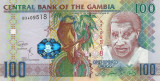 GAMBIA █ bancnota █ 100 Dalasi █ 2018 █ P-29d █ UNC █ necirculata