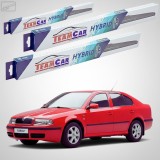 Cumpara ieftin Ștergătoare Skoda Octavia I (1U2) (1996&ndash;2010) | Set Față Spate Hibrid &ndash; TeamCar&reg;