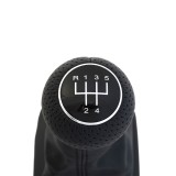 Nuca Schimbator Viteze + Husa Audi A3 8L (1996-2003) 5 Viteze Negru Piele Ecologica