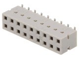 Conector Mamă PCB Dubox 2,54mm 18-Pin SMT Aurit Vertical