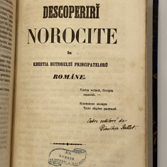 Descoperiri Norocite principatele Romane carte veche