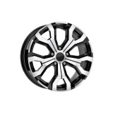 Jante DY1886 B/D KM 16x6.5 5x114.3 ET35 negru polish compatibile Dacia, Renault, Nissan, Toyota, Subaru, Honda, Lexus Automotive TrustedCars