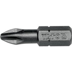 Bit profesional Yato 1 4 , 25mm, cap PH2, HRC 58-62, realizat din otel forjat, cu acoperire anticoroziva