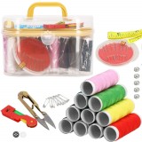 Cumpara ieftin Set 48 piese de cusut, Textil, Carcasa inclusa, Multicolor, Oem