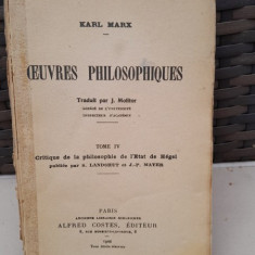 Oeuvres philosophiques - Karl Marx vol. IV