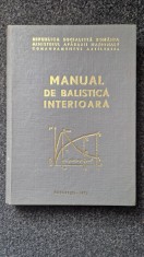 MANUAL DE BALISTICA INTERIOARA - Emanoil, Titica