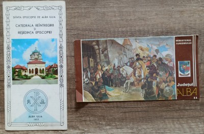 Doua brosuri pentru promovarea regiunii Alba in perioada comunista foto