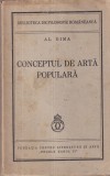 Al. Dima - Conceptul de arta populara (1939)