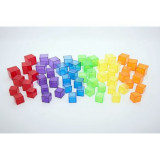 Set 54 cuburi translucide pentru mese si tablete luminoase, Tickit
