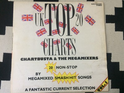 chartbusta the megamixers 1991 uk top 20 charts vol. 1 disc vinyl lp muzica pop foto