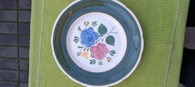 Portelan Villeroiy&amp;amp; Boch 1748 Bauenblume, deosebit platou foto