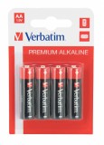 BATERIE VERBATIM AA (R6), 1.5V alcalina, 4 buc., &quot;49921&quot; (timbru verde 0.32 lei)