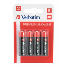 BATERIE VERBATIM AA (R6), 1.5V alcalina, 4 buc., &quot;49921&quot; (timbru verde 0.32 lei)