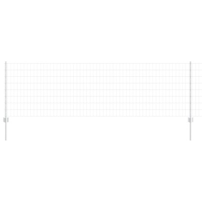 vidaXL Gard și St&amp;acirc;lp Argintiu 0,8 x 10 m Oțel 3336162 foto