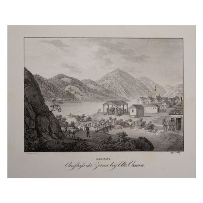 Bannat Orsova, litografie de Richard Kunisch, 1825 foto