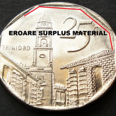 Moneda exotica 25 CENTAVOS - CUBA, anul 2000 *cod 2043 A = UNC + EROARE SURPLUS