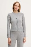 Armani Exchange cardigan din amestec de l&acirc;nă culoarea gri, light, XW001163 AF16181