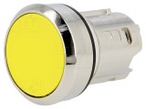 Comutator apăsare 22mm galben stabil 2 poziții