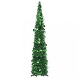 VidaXL Brad de Crăciun artificial tip pop-up, verde, 120 cm, PET