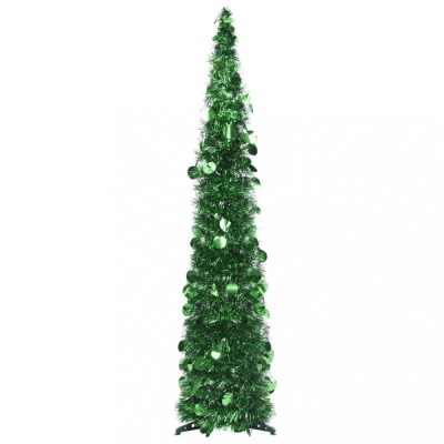 vidaXL Brad de Crăciun artificial tip pop-up, verde, 120 cm, PET foto