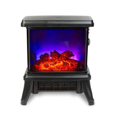 Semineu electric cu efect relist de flacara - putere 900 1800 W - 36 x 21,5 x 36 cm - Bewello foto