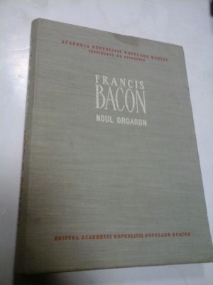 NOUL ORGANON - FRANCIS BACON foto