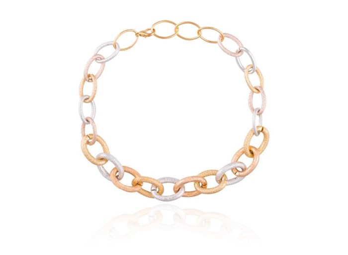 Colier Borealy In Fashion Chunky Chain Silver Gold Colier Borealy In Fashion Chunky Chain Silver Gold