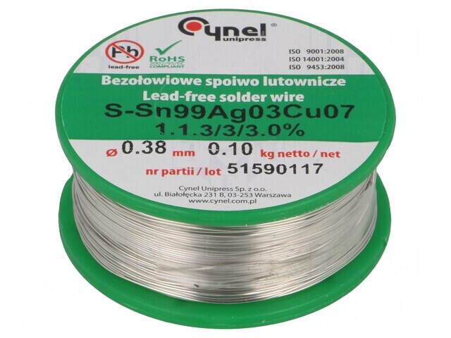 S&acirc;rmă de lipit fără plumb 100g bobină