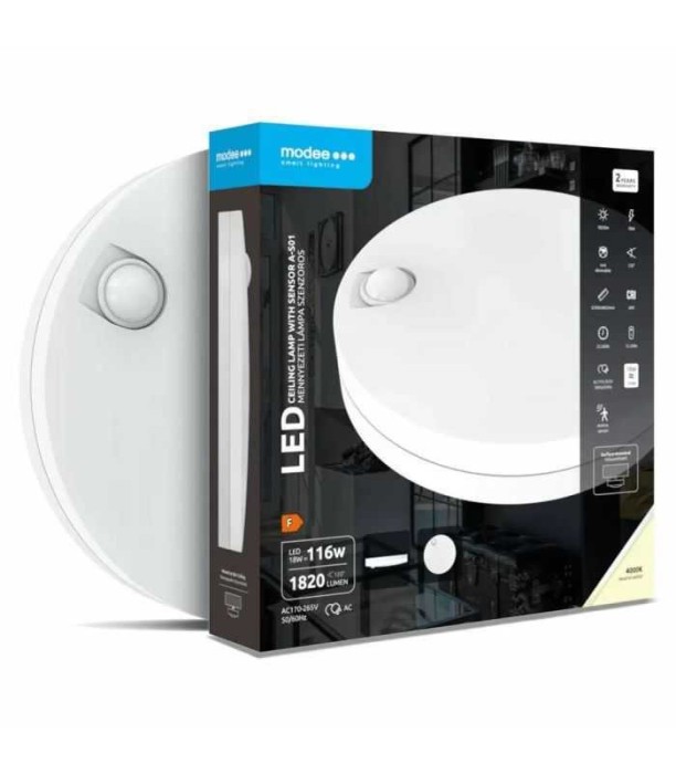 Plafoniera LED 18W 300mm 4000K 1820lm senzor miscare Modee