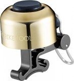 Sonerie pentru bicicleta Pro Bike Tool, aluminiu, auriu/negru, 2,7 cm