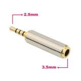 Adaptor Jack 4 pini 2.5 mm tata la 4 pini 3.5 mm mama metal