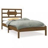 Cumpara ieftin Cadru de pat, maro miere, 100x200 cm, lemn masiv