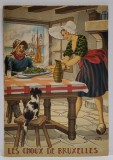 LES CHOUX DE BRUXELLES , CARTE POSTALA ILUSTRATA , LITOGRAFIE SEMNATA JEAN PARIS , CU RETETA CULINARA PE VERSO , TEXT IN LB. FRANCEZA , 1946