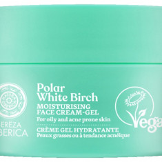 Crema-gel hidratanta cu mesteacan alb pentru ten gras sau acneic Polar White Birch, 50ml, Natura Siberica