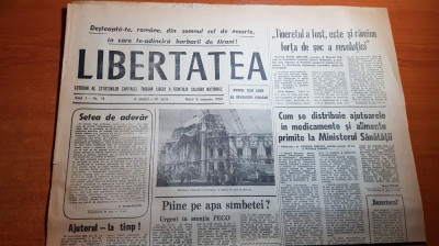 ziarul libertatea 9 ianuarie 1990- articole despre revolutie foto