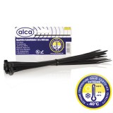 COLIERE NYLON NEGRE 7.2*400 MM SET 50 BUC