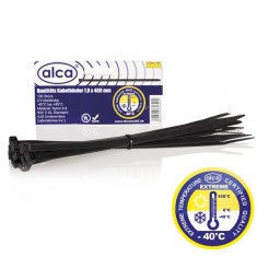 COLIERE NYLON NEGRE 7.2*400 MM SET 50 BUC