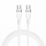 Cablu Date si Incarcare USB-C - USB-C HOCO X109, 60W, 1m, Alb