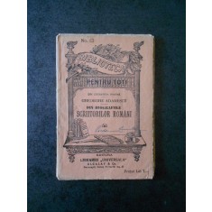 GHEORGHE ADAMESCU - DIN BIOGRAFIILE SCRIITORILOR ROMANI (1940)