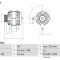 BOSCH 0 986 081 340 Generator / Alternator